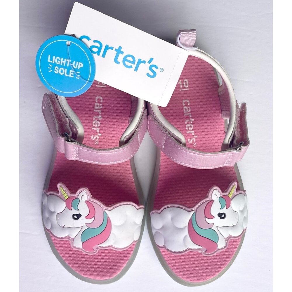 Carter's Little Girls' Size 10 Unicorn Light Up Sandals